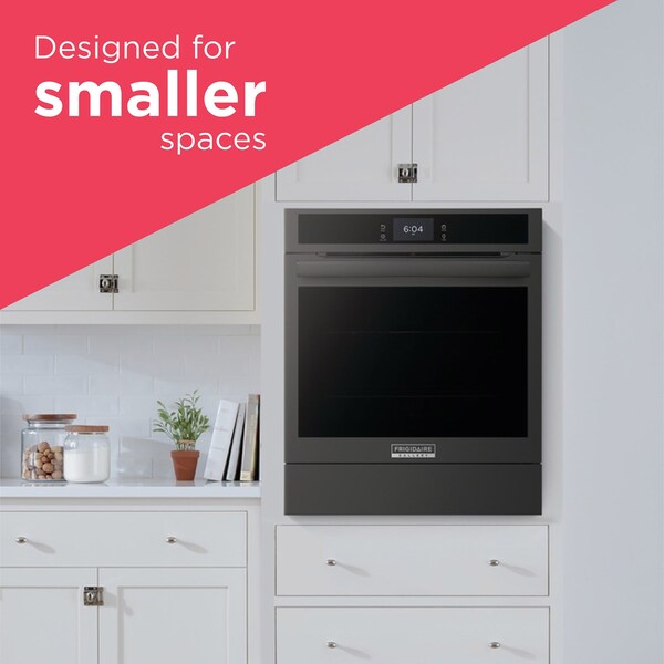 Almo Frigidaire Gallery 24-in. Single Electric Wall Oven with Air Fry and True Convection - Black - GCWS2438AB