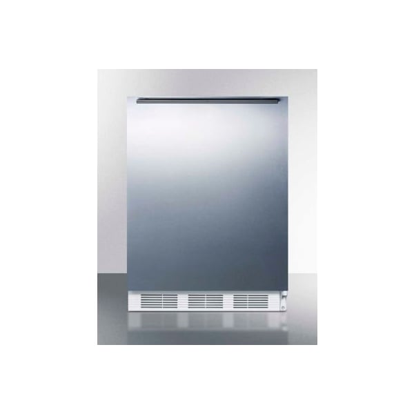 Summit Appliance Div. Summit-Built-In Undercounter Refrigerator-Freezer, 5.1 Cu. Ft., 24" Wide - CT661WBISSHH