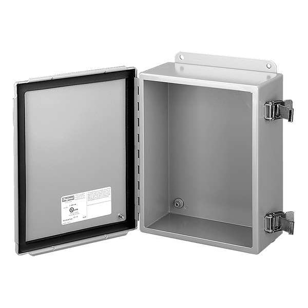 Nvent Hoffman Steel Electrical Enclosures, 16 in H, 6 in D, 14 in W, NEMA 12, Screw On - A1614SC