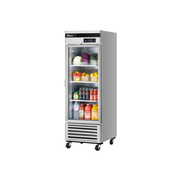 Turbo Air Turbo Air TSR-23GSD-N6 Glass Door Refrigerator 23 Cu. Ft. Steel - TSR-23GSD-N6