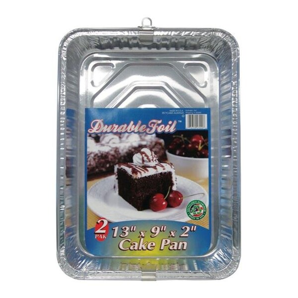 Home Plus Home Plus 6392070 9 x 13 in. Durable Foil Cake Pan - Silver- pack of 12 - 6392070