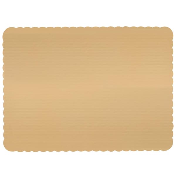 Vineland Packaging 16584 PE 17.75 x 13.75 in. 1 by 2 Sheet Laminated Corrugated Cake Board, Gold - 16584  (PE)