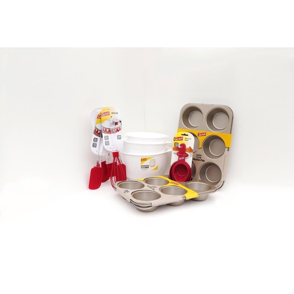 Pivot Direct PD-GLD-JCK-RD Glad Jumbo Muffin & Cupcake Kit, Red & White - PD_GLD_JCK_RD