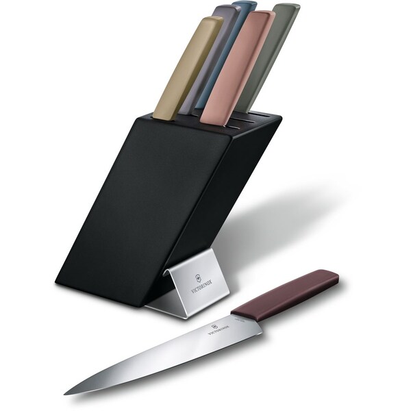 Swiss Army Brands 2024 Victorinox Kitchen Swiss Modern 6-Piece Block Set Multicolored - VIC-6.7186.66