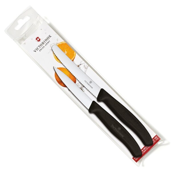 Swiss Army Brands 6.7833.7603.Us1 Kitchen Swiss Classic Pillow Packs 40.5In Utility & 30.25In Paring Black Packaged - VIC-6.7603-X9