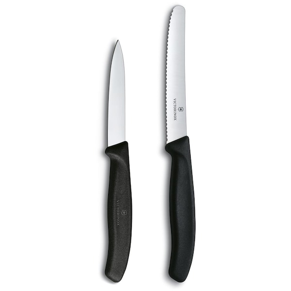 Swiss Army Brands 6.7833.7603.Us1 Kitchen Swiss Classic Pillow Packs 40.5In Utility & 30.25In Paring Black Packaged - VIC-6.7603-X9