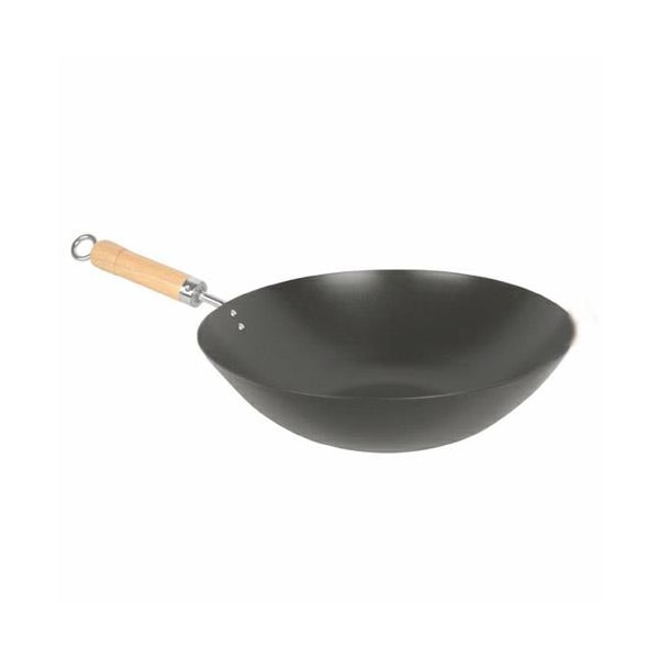 Thunder Group 12 in Non-Stick Wok w/ Wood Handle - TF001