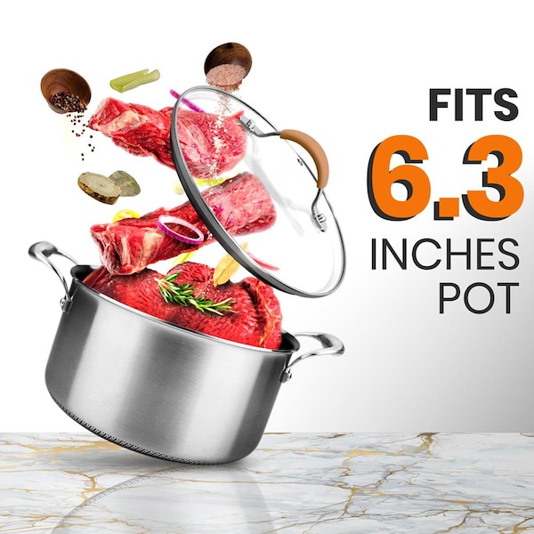 Nutrichef Lid For Nccw14S20 Cooking Pot1.5 - PRTNCCW14S1LID