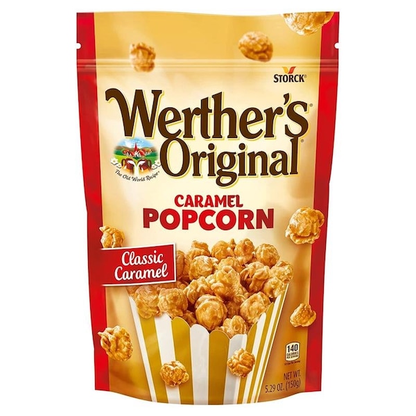 Palomitas de caramelo Werthers Original en bolsa de 5.29 oz, paquete de 10 - 138290