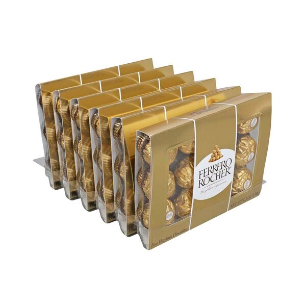 Ferrero Rocher Chocolates Finos de Avellana 5.3 oz., Paquete de 12 - 12122