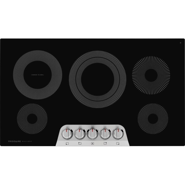 Almo Frigidaire Gallery 36-in. Stainless Steel Electric Cooktop with EvenTemp and LED Knobs - GCCE3670AS