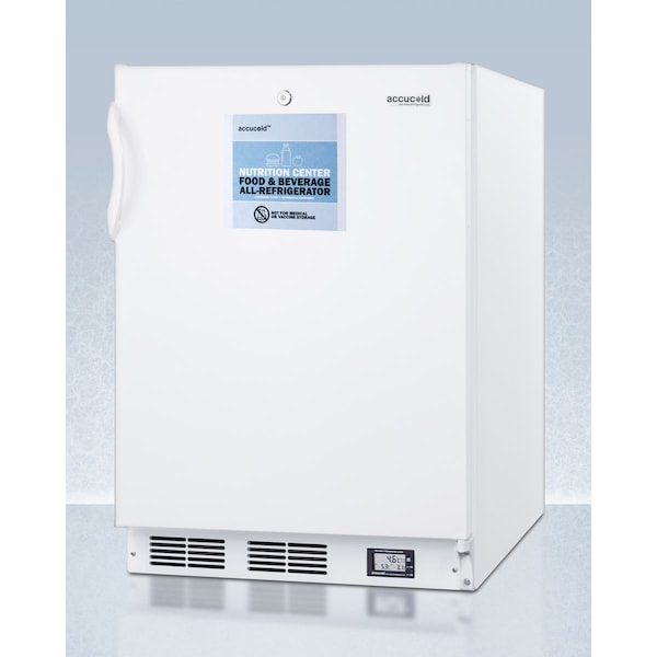 Accucold 24" Wide Built-In All-Refrigerator, ADA Compliant - FF6LWBI7NZADA
