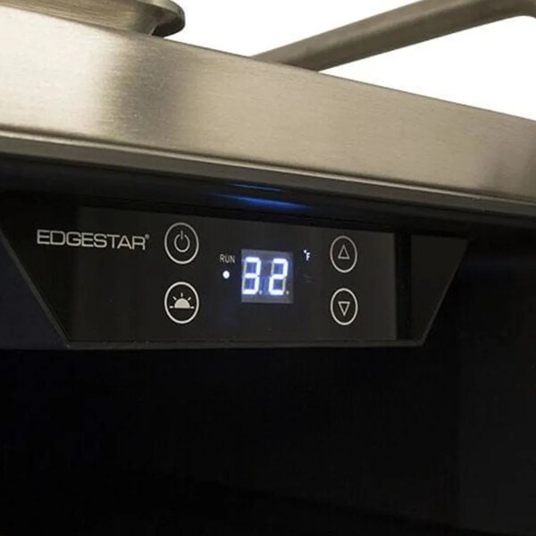 Edgestar 24 Inch Wide Triple Tap Kegerator for Full Size Kegs with Electronic Control Panel - KC7000BLTRIP
