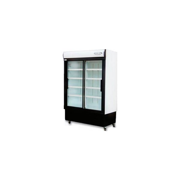 Mvp Group Kool-It - Reach-In Cooler, Double Sliding Glass Door, 42.37 Cu. Ft. - KSM-42