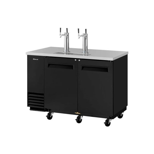 Turbo Air 2 Keg Capacity Beer Dispenser - Black - TBD-2SBD-N6