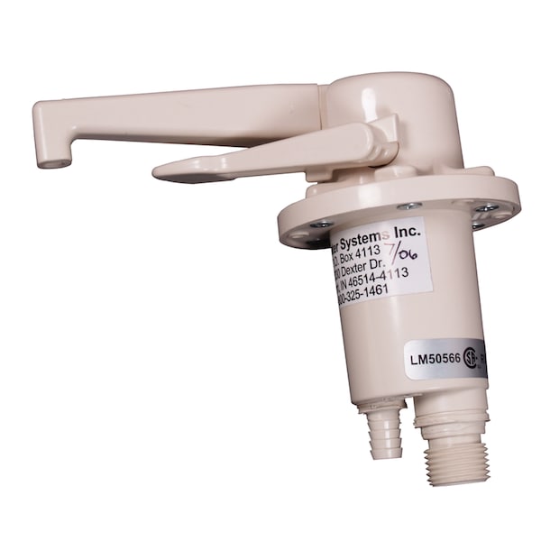 Zebra Rv Zebra RV R3700CW Dual Flow Water Pump and Faucet - Colonial White - R3700CW