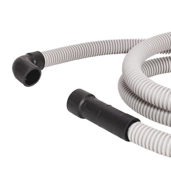 Thrifco Plumbing Universal-Fit Corrugated PVC Dishwasher Discharge Hose, 6 ft L - 4402739