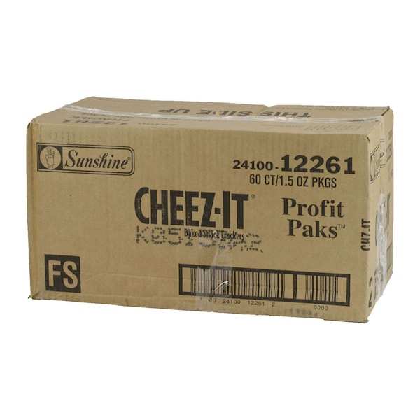 Cheez-It Cheez-It Paquetes de Ganancias Galletas Originales 1.5 oz., PK60 - 2410012261