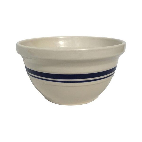 Cookhouse 8 in. Dominion Ceramic Mixing Bowl  Blue & White - pack of 4 - CO32127