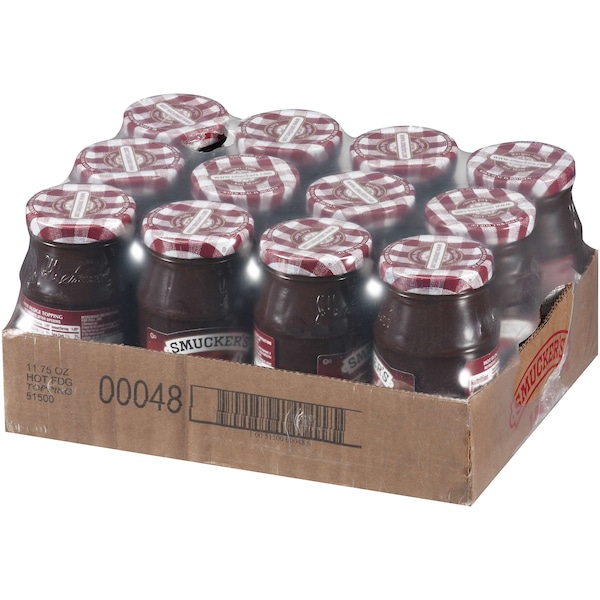 Cobertura de Fudge Caliente Smucker's Smucker's en frasco de 11.75 oz, paquete de 12 - 5150000048