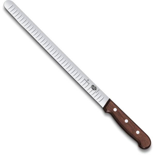 Swiss Army Brands 40141 Kitchen Wood Slicing - Straight , 12In Roast Beef, Granton Blade, 1In Width At Handle - VIC-5.4120.30