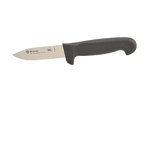 Browne Foodservice Knife, 3.25" Paring , Blk Hdl - PC12625
