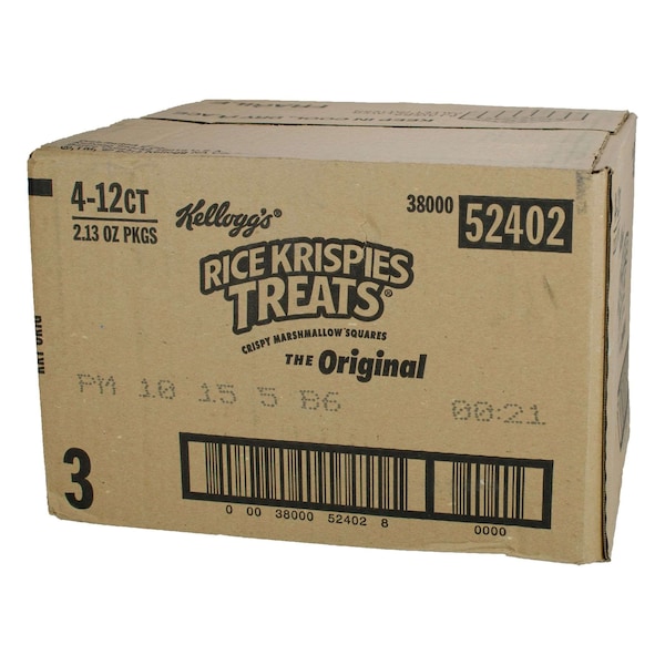 Kellogg's Rice Krispies Original Square Treat 2.13 oz., Paquete de 48 - 3800052402