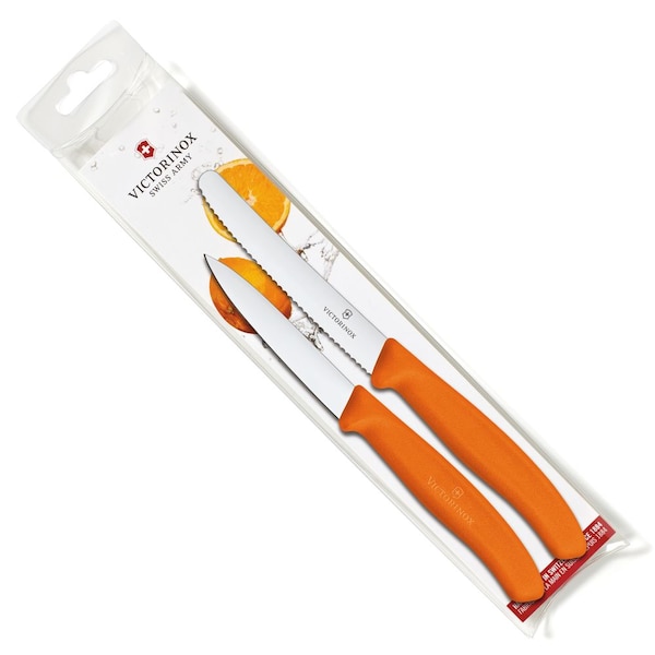 Swiss Army Brands 6.7836.7606.9Us1 Kitchen Swiss Classic Pillow Packs 40.5In Utility & 30.25In Paring Orange Packaged - VIC-6.7836.L119-X5