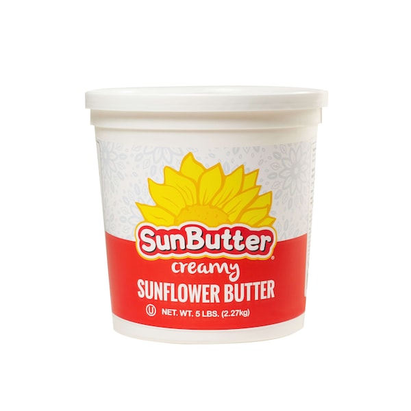 Sunbutter Mantequilla de Girasol 5lbs en Cubetas Cremosas, Paquete de 2 - 19212