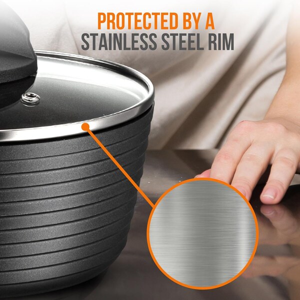 Nutrichef Lid For Nccw12S Dutch Oven Pot - PRTNCCW12SDOPLID