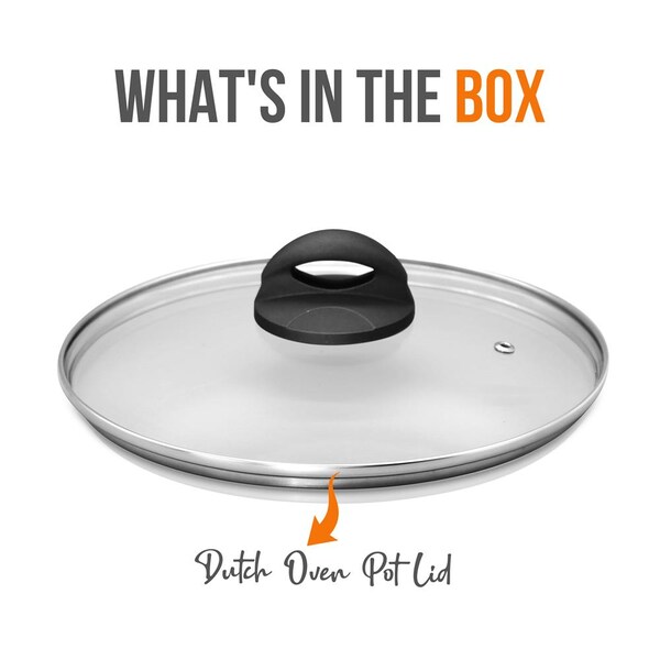 Nutrichef Lid For Nccw12S Dutch Oven Pot - PRTNCCW12SDOPLID
