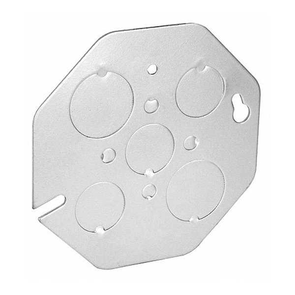 Southwire Electrical Box Cover, Octagon, Galvanized Steel, Flat Cover - CBP
