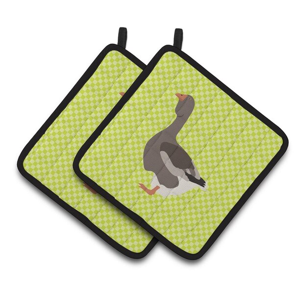 Carolines Treasures Toulouse Goose Green Pair of Pot Holders - BB7723PTHD