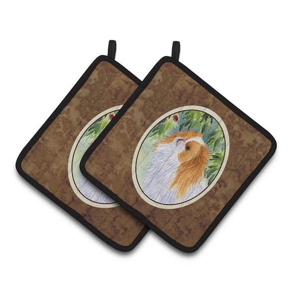 Carolines Treasures Japanese Chin Pair of Pot Holders, 7.5 x 3 x 7.5 in. - SS8260PTHD