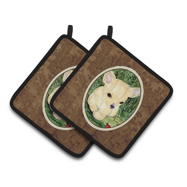 Carolines Treasures Chihuahua Pair of Pot Holders, 7.5 x 3 x 7.5 in. - SS1010PTHD