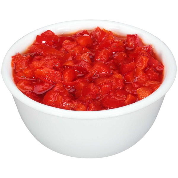 Dunbar Paquete Regular de Pimientos Rojos en Cubos 102 oz., PK6 - 01014603060001