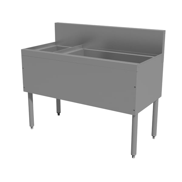 Advance Tabco Prestige Ice Chest 42 in.W x 20 in.D x 36 in.H 7 in.H backsplash - PRC-19-42R