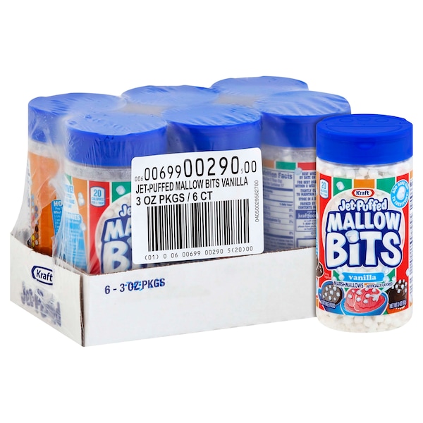 Malvaviscos de vainilla Jet-Puffed de 3 oz, paquete de 6 - 00600699002905