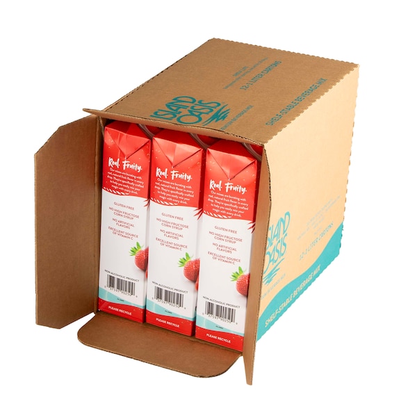 Island Oasis Mezcla de Bebida Congelada y Smoothie de Fresa Aseptic en Cartón de 1 Litro, PK12 - 20362