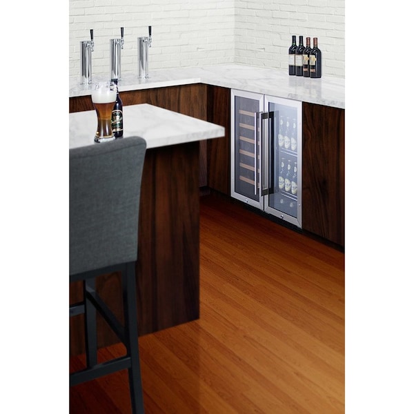 Summit Appliance Div. Summit-15"W Wine Cellar For Built-In Or Freestanding Use, , Digital Controls, LED Light - SWC1535B