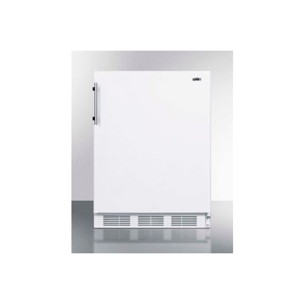 Summit Appliance Div. Summit-Built-In Undercounter Refrigerator-Freezer, 5.1 Cu. Ft., 24" Wide - CT661WBI