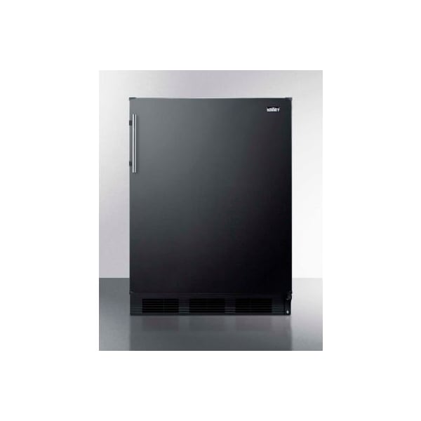 Summit Appliance Div. Summit-ADA Compliant Freestanding Refrigerator-Freezer, 5.1 Cu. Ft., 24" Wide - CT663BKADA