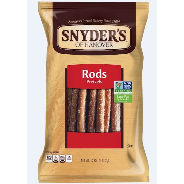 Snyders de Hanover Pretzel Rods 12 oz. Bolsa, PK12 - 103406