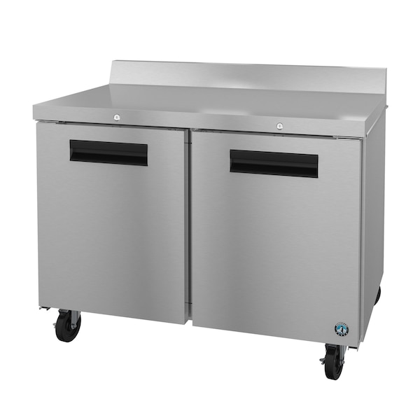 Hoshizaki America Refrigerator, Two Section Worktop, Stainless Doors with Lock,  - WR48B-01