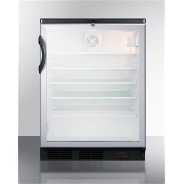Summit 24 in. Wide Commercial Glass Door Built-in Pub Cellar for Craft Beer - SCR600BGLBIDTPUB