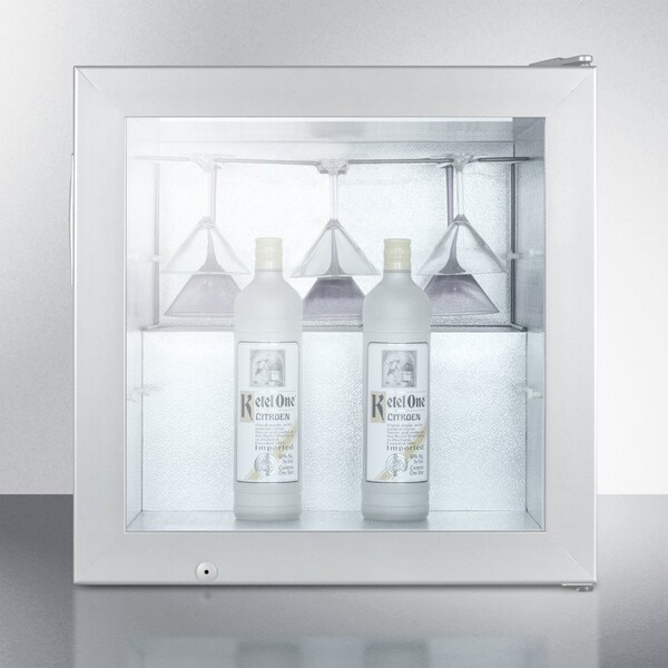 Summit Appliance Div. Summit-Compact Commercial Vodka Chiller, Self-Closing Glass Door - SCFU386VK