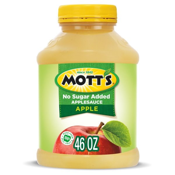 Mott's Puré de Manzana sin Azúcar en tarro de plástico de 46 oz, paquete de 8 - 10029844