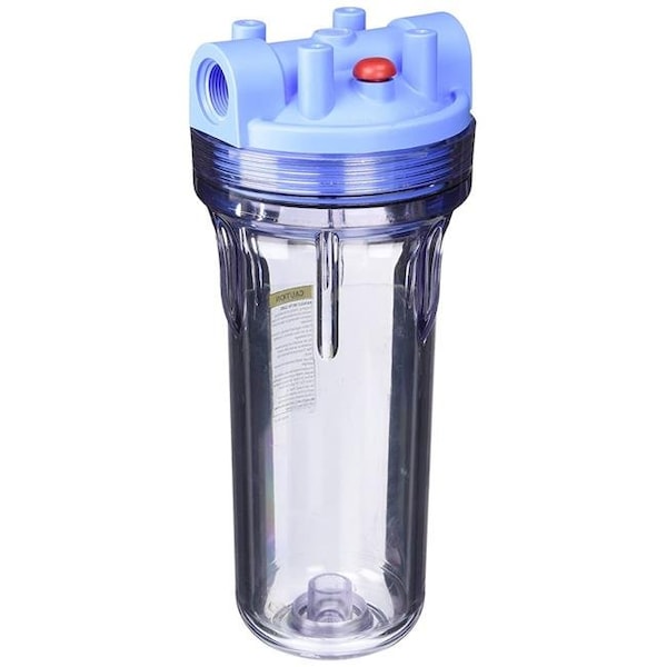 Commercial Water Distributing Commercial Water Distributing PENTEK-3G-STANDARD-CLEAR-34-PR10 10 in. Whole House Standard Filter Housing - PENTEK-3G-STANDARD-CLEAR-34-PR10