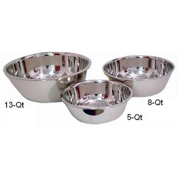 Lindy S Lindy s 48D13 13-Qt Extra Heavy Stainless Steel Mixing Bowl - 48D13