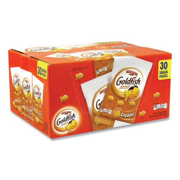 Galletas Goldfish de Pepperidge Farm, queso cheddar, bolsa de 1.5 oz, paquete de 30 - 36787